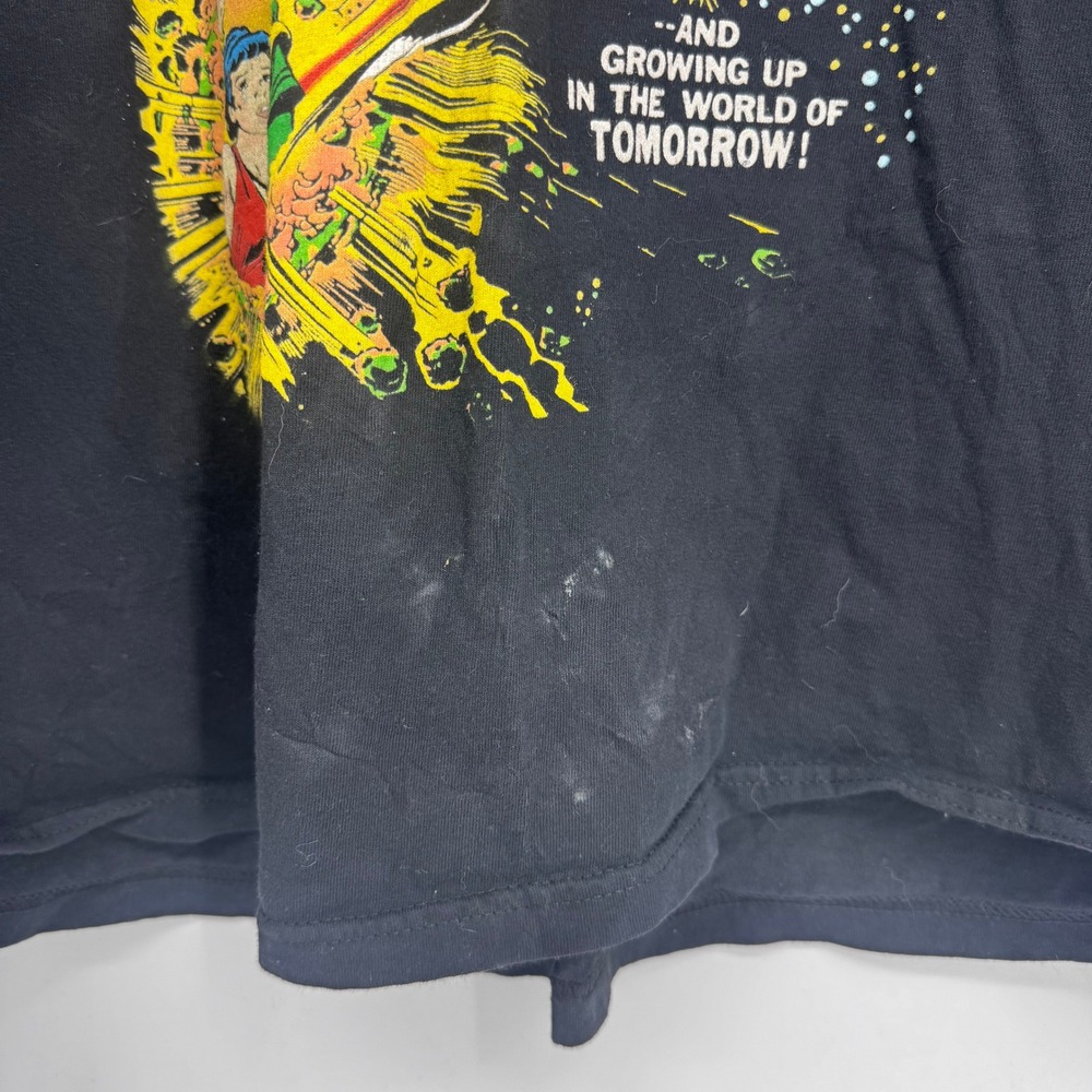 DC Comics Superman T-Shirt Mens XXL Black Graphic Tee 300th Issue Comic Cover - Picture 4 of 7